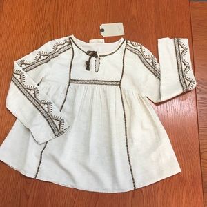 Zara girls peasant top size 9-10 years